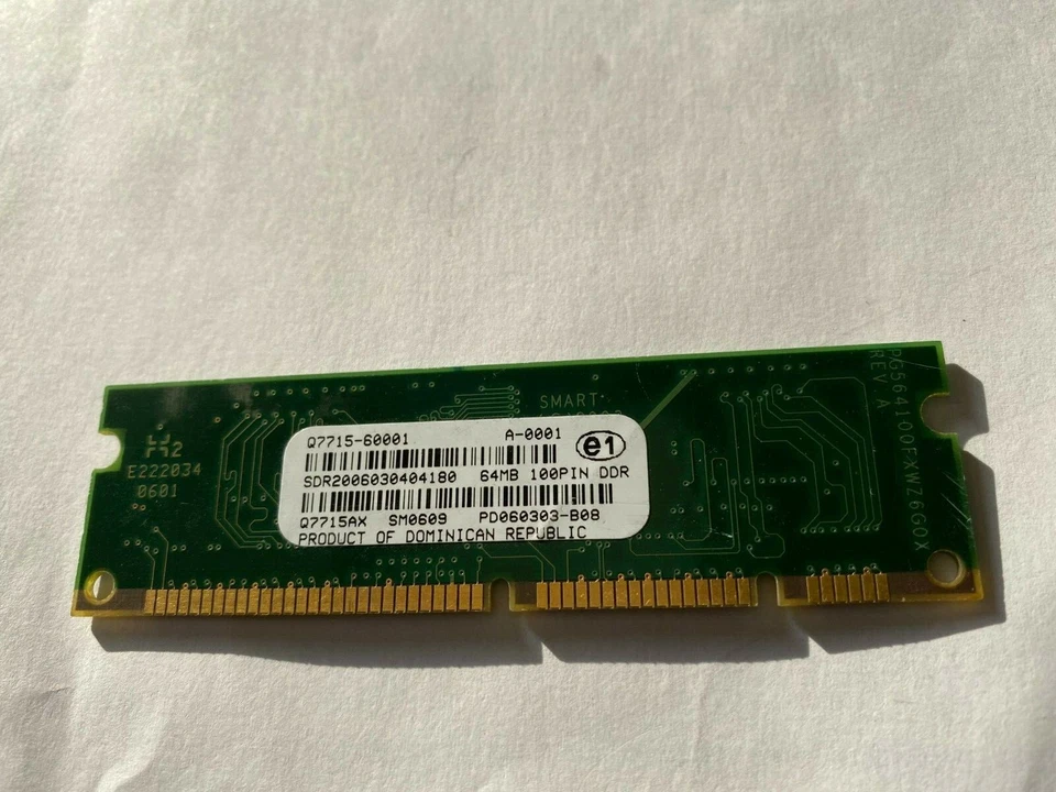 Q7715-60001, Q7715AX - HP 64MB 100 Pin DDR DIMM for LJ 4250 - Image 1 of 1