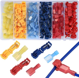 Kit 120pz Rubacorrente, 60 Connettori T-Tap, 60 Terminali a Giunzione Rapida - Foto 1 di 10