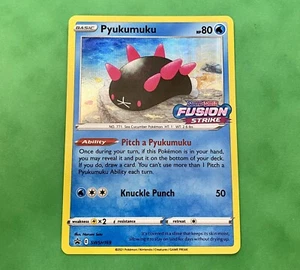Pokemon Pyukumuku Fusion Strike SWSH169 Prerelease Stamped Holo Rare Mint - Bild 1 von 2