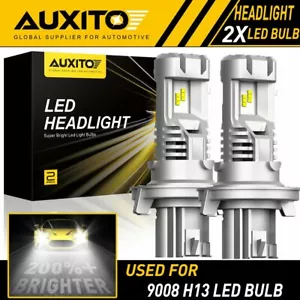 AUXITO H13 9008 LED Headlight Bulb for Ford F-150 2004-2014 High Low Beam M3 EOA - Picture 1 of 10