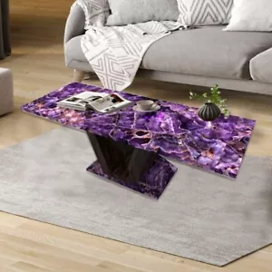 Amethyst Center Table - Living Room Table Top Home Décor Furniture - Picture 1 of 16