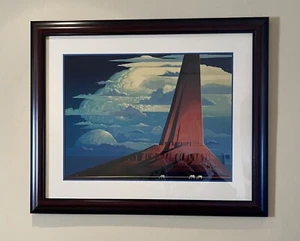 Eyvind Earle Silent Thunder Serigraphie signiert & nummeriert Echtheitszertifikat - Bild 1 von 6