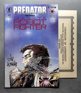 PREDATOR vs. MAGNUS ROBOT FIGHTER 2 (NM 9.4) SIGNED by LEE WEEKS includes COA * - Picture 1 of 9