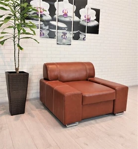 Echtleder Sessel "London" Wohnzimmer Fernsehsessel Hotel Loungesessel Leder - Bild 1 von 6