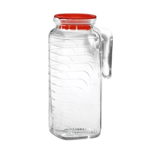 Bormioli Rocco Gelo Jug with Red Lid 41-Ounce - Picture 1 of 7