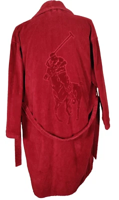 Polo Ralph Lauren Bata Roja Albornoz Poni Grande Talla Única - ¡Increíble De Colección! Foto 1 de 4