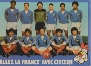 FOOTBALL CP EQUIPE DE FRANCE 1982 ALLEZ LA FRANCE AVEC CITIZEN - Imagen 1 de 1