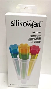 SILIKOMART 3 PCS ICE LOLLY 1.63 H 7.87" NEW IN PACKAGE MADE IN ITALY - Picture 1 of 4