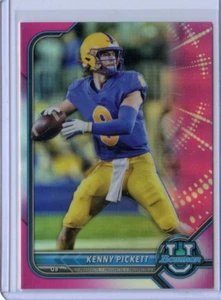 2022 Bowman university Kenny Pickett Pittsburgh #91 Pink ⭐️💥🎯 MT - Picture 1 of 2