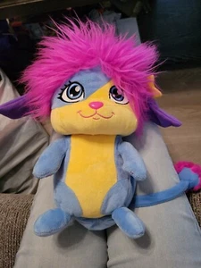 2015 Spin Master TALKING LULU POPPLES 11" Plush Blue/Yellow Pink Hair Star - Picture 1 of 6