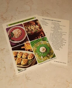 The Betty Crocker Rice Card Library CARTE DI RICAMBIO INSALATE 1971 - Foto 1 di 11
