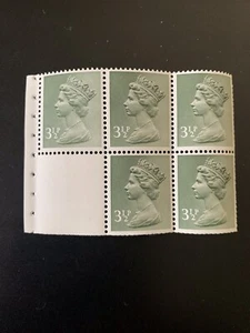 GB 1971 QE2 early machin 3 1/2p pane, SG UB44 mnh - Picture 1 of 1