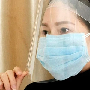 Máscara de seguridad para visera facial completa PPE cubierta protectora de plástico reutilizable - Imagen 1 de 2