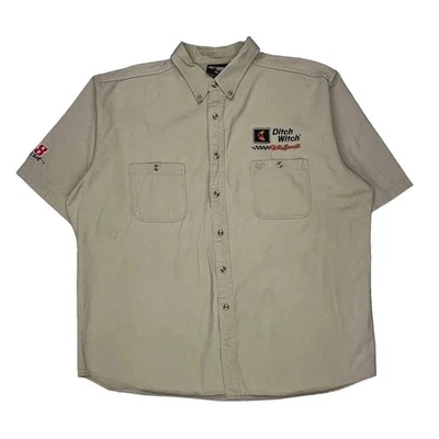 Chase Authentics Short Sleeve Shirt - 2XL Beige Cotton - Image 1 of 4