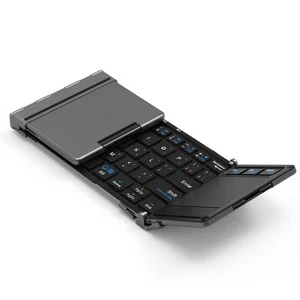 iClever Keyboard Folding Bluetooth USB Touchpad 3 Vise Simultaneous Switcha 380 - Picture 1 of 8