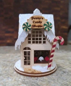 Ginger Cottages Penny's Candy Shoppe adorno de Navidad vela bastón victoriano - Imagen 1 de 9