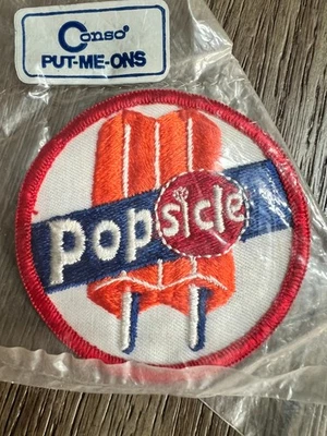 True Vintage Sew-On Patch Conso Put-Me-Ons POPSICLE Retro - Image 1 of 3