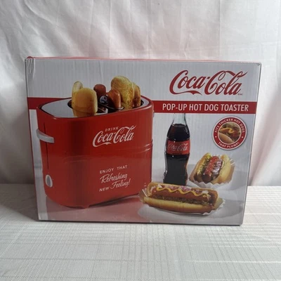 Nostalgia Coca Cola Pop Up Hot Dog Toaster in Iconic Red Color BRAND NEW SEALED - Image 1 of 4