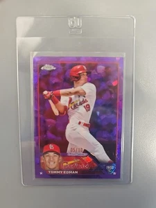 2023 Topps Chrome Sapphire Tommy Edman Purple 5/10 ๐ฅ๐ฅ - Picture 1 of 6