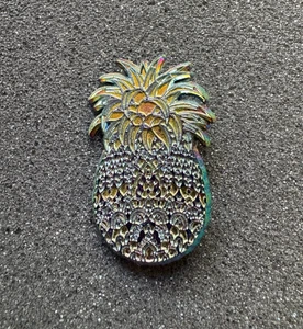 Rainbow Raw Pineapple Limited Edition Ornate Art Pin By Bioworkz UV glow - Bild 1 von 3