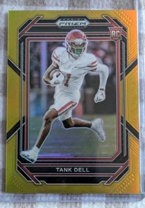 Tank Dell 04/10 RC #148 2023 Panini Prizm Draft Picks, Gold, NFL, Rookie - Bild 1 von 2