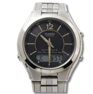 Casio Lineage LCW-M200DJ-1AJF Wave Ceptor schwarzes Zifferblatt Vollmetallgehäuse Uhr Brandneu in OVP - Bild 1 von 11