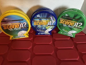 Scene It - To Go Travel Edition Set Of 3 Different Game Boards - Picture 1 of 7