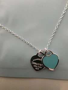Tiffany & Co. Return to Tiffany Heart Tag 16 in Toggle Closure Necklace with... - Picture 1 of 6
