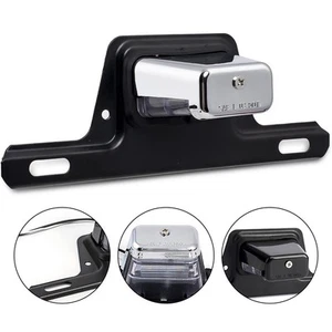 High Quality License Plate Light Bracket Mount 6000k Accessories Black - Picture 1 of 10