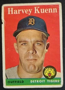 1958 Topps #434 Harvey Kuenn Detroit Tigers - PR - Picture 1 of 2