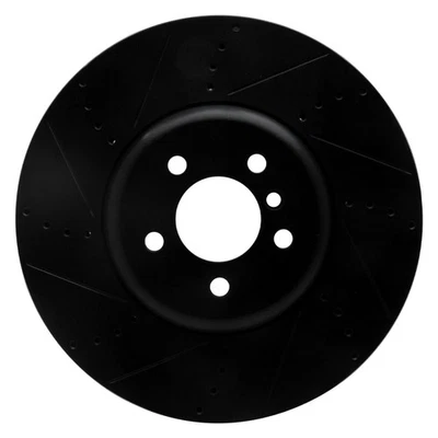 For BMW 550i GT xDrive 10-17 Brake Rotor eLINE Drilled & Slotted 1-Piece Front Foto 1 de 4