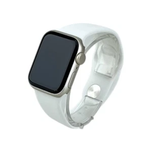 Apple Watch SE 2 Cellular Aluminium Srebrny 40mm Bransoletka sportowa Biała - Zdjęcie 1 z 8