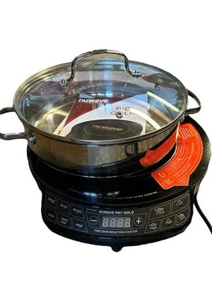 Nuwave Gold Precision Placa de Inducción Portátil + Sartén e Instrucciones Sin Caja/Nueva Foto 1 de 4