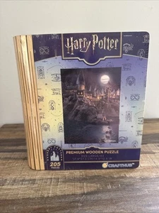 Harry Potter Premium Wooden Puzzle 205 Pcs Crafthub Hogwarts Castle Sealed A3 - Picture 1 of 8