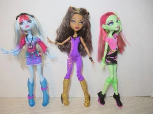 Muñecas Monster High Music Festival Venus, Clawdeen & Abbey (juego de 3) (2013) Mattel - Imagen 1 de 18