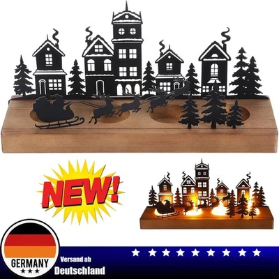 Adventskranz Teelichthalter, Kerzenständer Weihnachten Kerzentablett Metall NEU - Bild 1 von 4