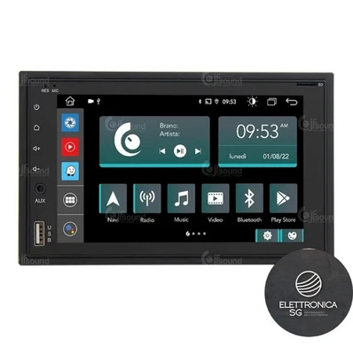 AUTORADIO 2 DIN- JFSOUND JF-227-X7C-PRO -ANDROID AUTO/CARPLAY -WIFI- USB-BT - Immagine 1 di 4