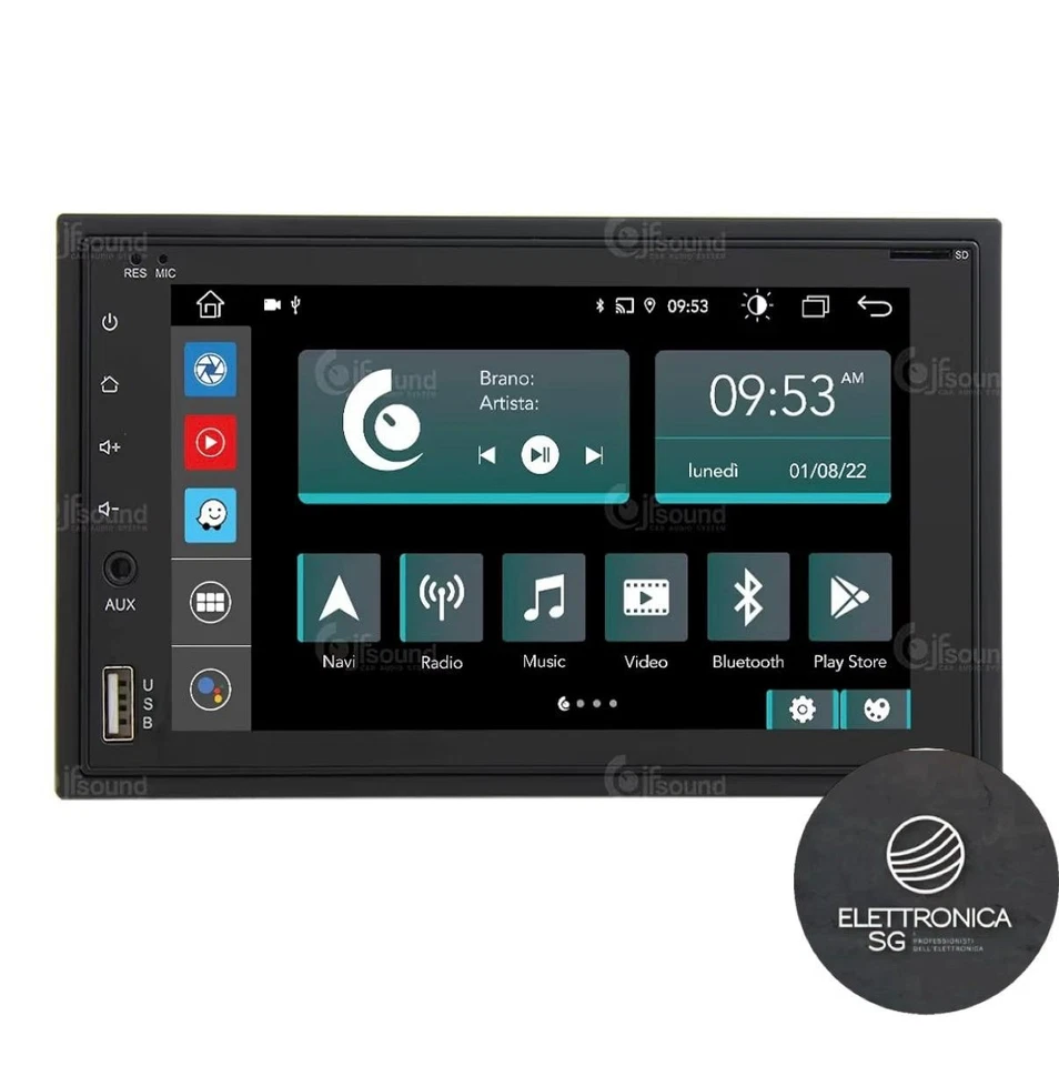 AUTORADIO 2 DIN- JFSOUND JF-227-X7C-PRO -ANDROID AUTO/CARPLAY -WIFI- USB-BT - Immagine 1 di 4