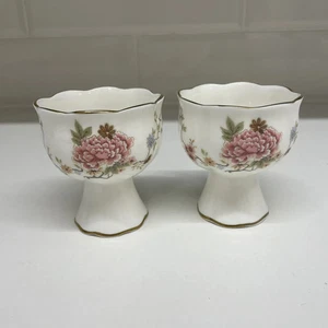 Pair of Vintage 1977 Royal Doulton Canton English Fine Bone China Candle Holders - Picture 1 of 11