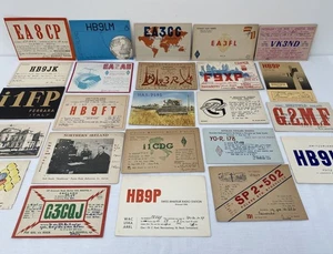 Vintage 23 Amateur Ham Radio 1930s-50s collection QSL cards - Picture 1 of 10