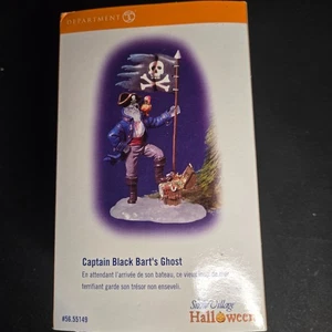 Department Dept 56 Villaggio delle Nevi Halloween Capitano Black Bart's Ghost 55149 Nuovo con scatola - Foto 1 di 8