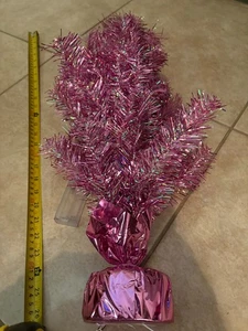Christmas House Pre-Lit Tinsel Tree Battery Operated 2 Ft - Picture 1 of 7
