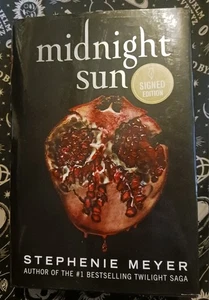Signed Stephenie Meyer Midnight Sun Hardcover Twilight Edward Cullen - Picture 1 of 5