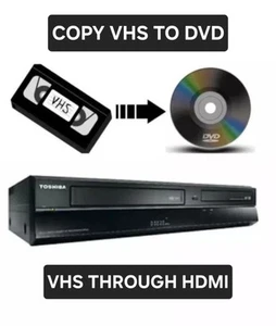 Toshiba DVR19 VHS DVD Recorder Copy VHS to DVD HDMI Original Remote & Guide - Picture 1 of 24