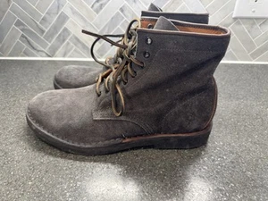 Frye Chukka Grey Suede Men's Ankle Boot Size 8 Lace Up - Picture 1 of 7