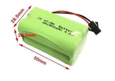 4.8V NiMH 1800mAh AA 4Cell RC Battery Pack Rechargeable SM Plug Boat Car Truck - Image 1 of 4