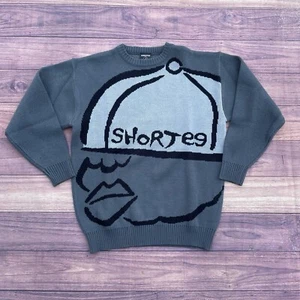 Y2K Shorties Southpole Style Sweater Knit Crewneck Mens Gray XL Grunge Jnco Vtg - Picture 1 of 6