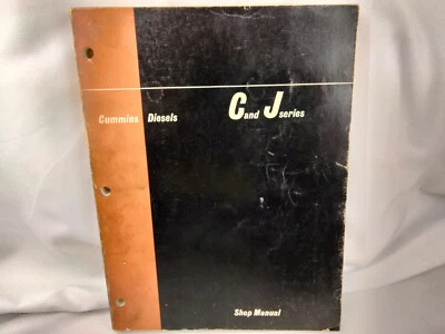 1965 CUMMINS C AND J SERIES DIESEL ENGINE FACTORY SHOP MANUAL SERVICE - Image 1 of 4