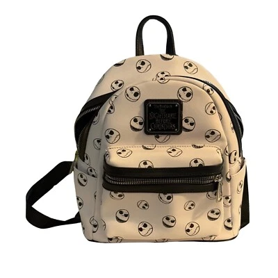 Loungefly Disney Jack Skellington Faces Mini Backpack Nightmare Before Christmas - Image 1 of 4