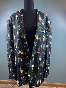 Men’s Size XL Tangled Christmas Lights Holiday Blazer Faux Pockets Lined - Picture 1 of 10